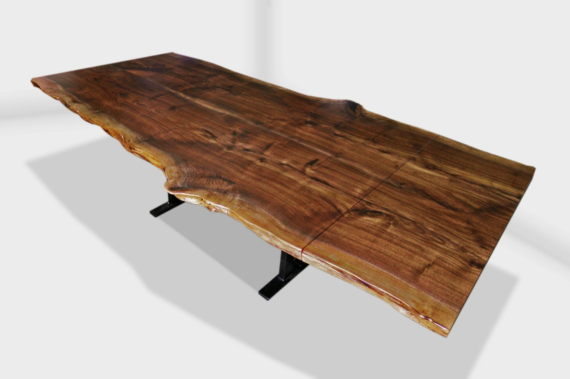 Extending Live Edge Dining Table Walnut Live Edge Design