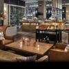Coffee tables tops at JW Marriott restaurant